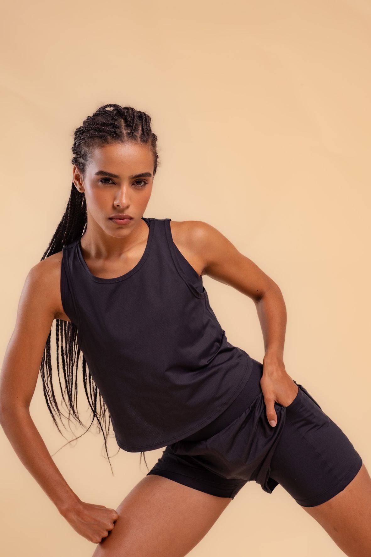 Conjunto corrida preto