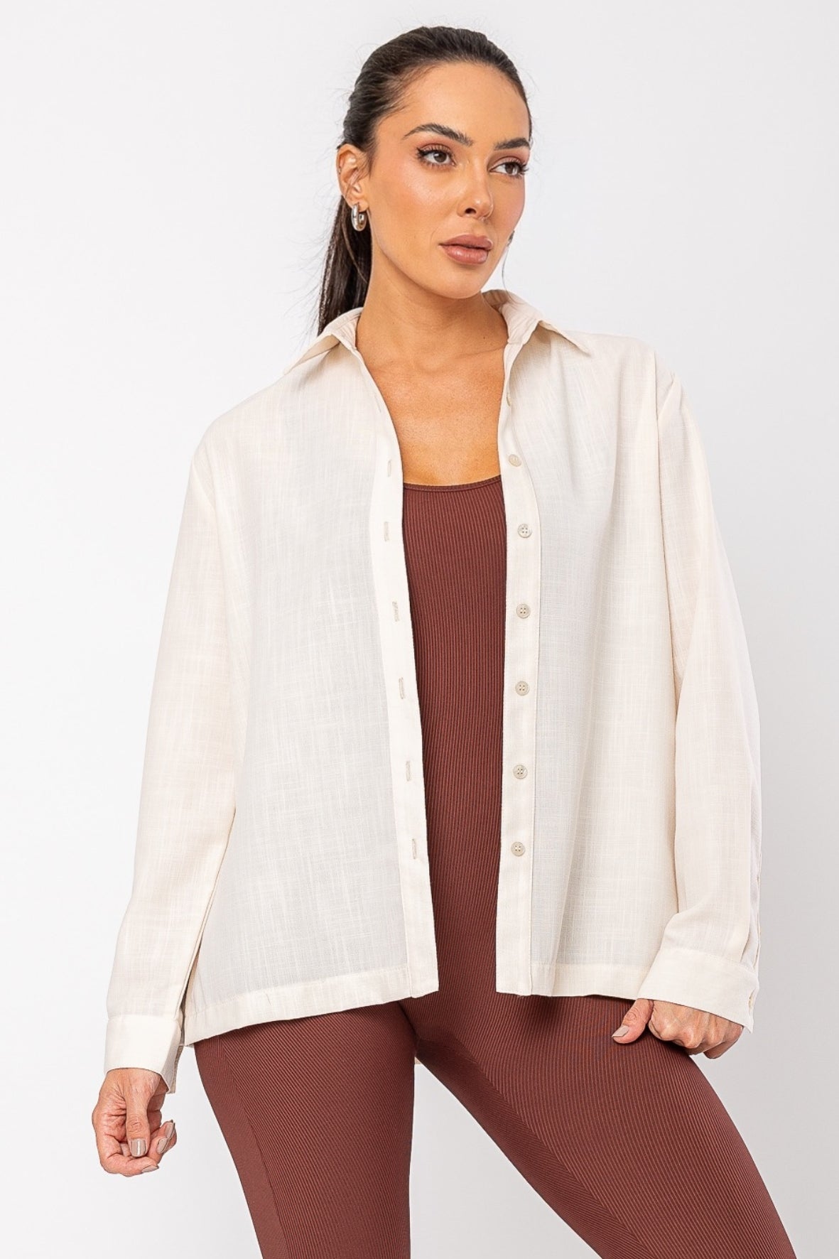 Camisa natural casual