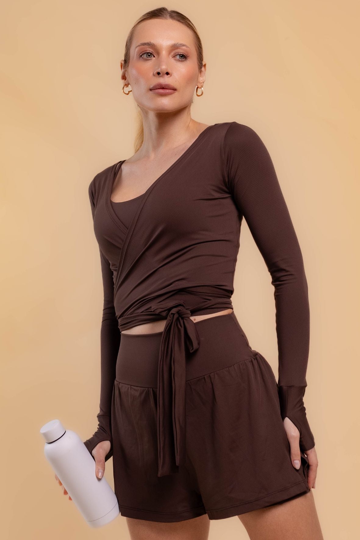 Blusa ballet café