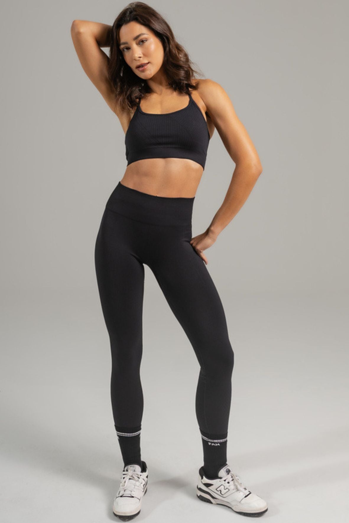 Legging listra frontal sem costura