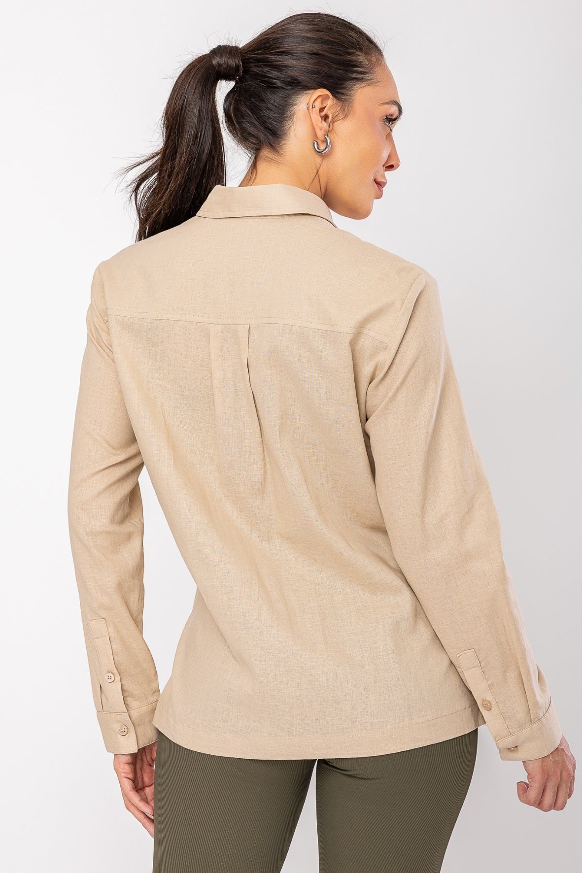 Camisa natural casual
