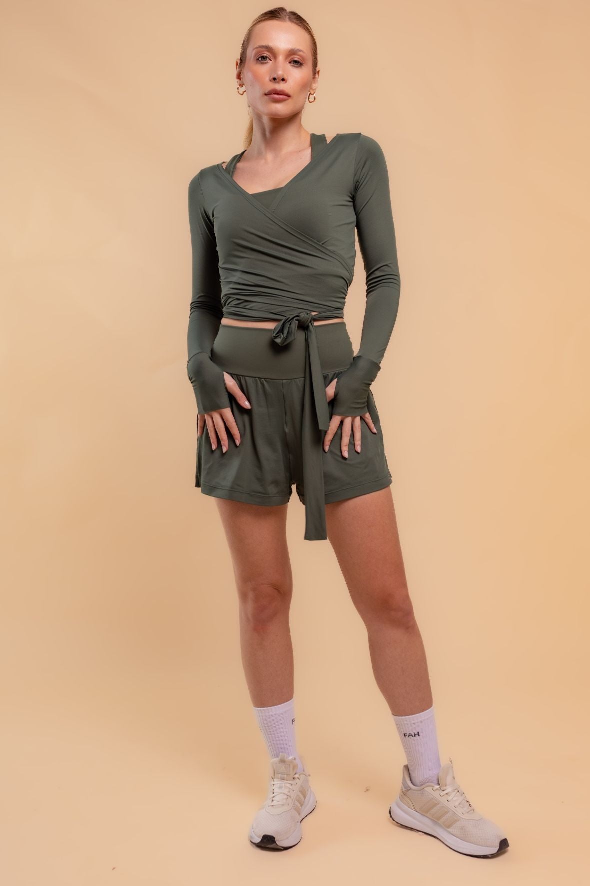 Blusa ballet verde escuro