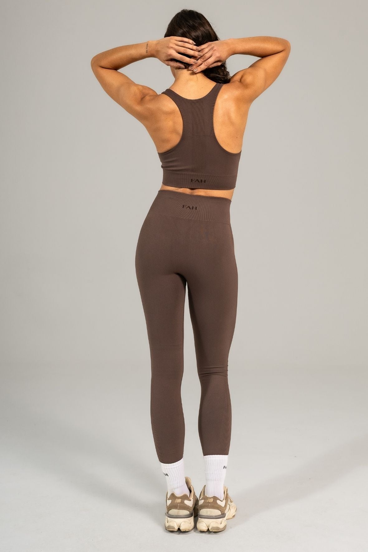 Legging lisa sem costura café