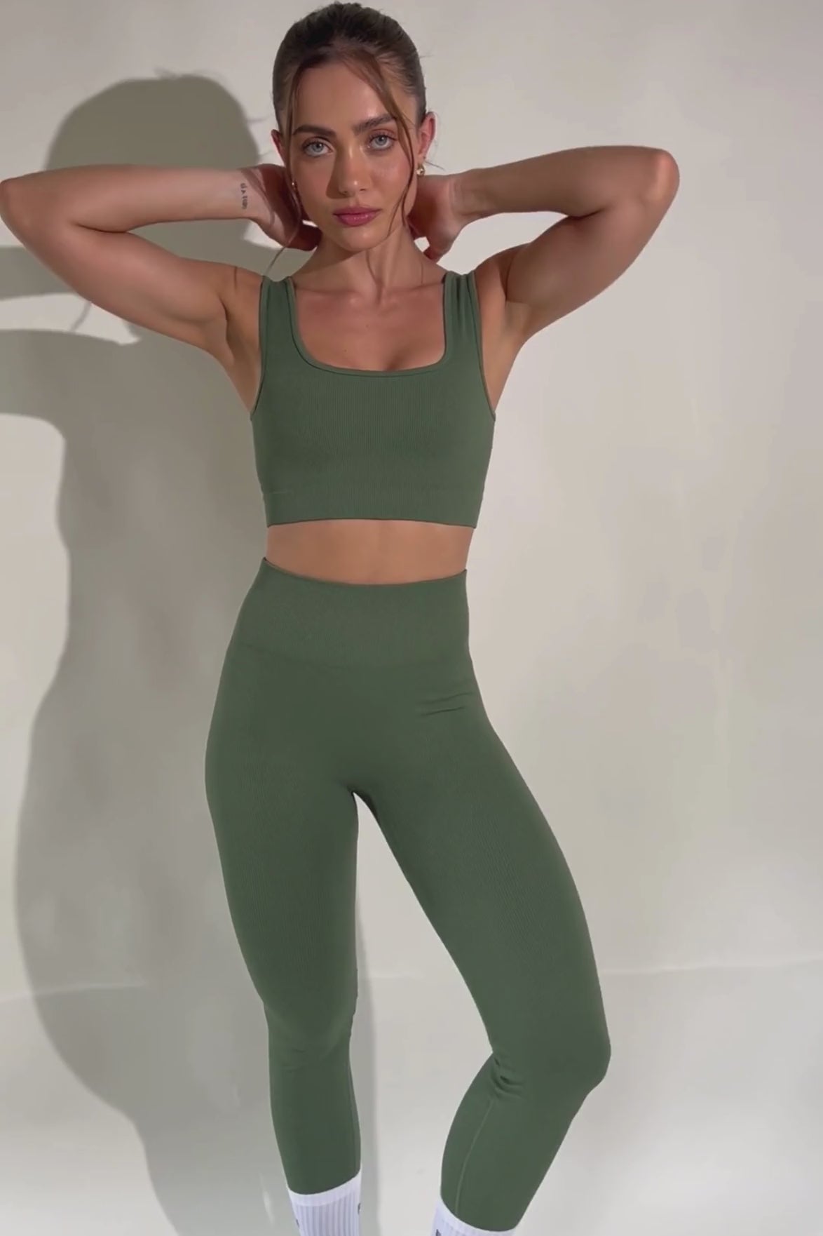 Legging sem costura militar